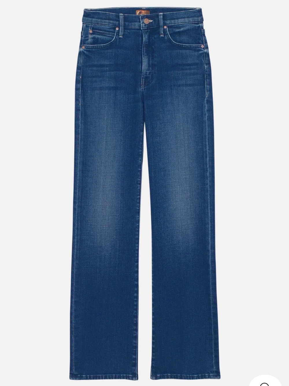 MOTHER Straight Leg Jeans in Dark Indigo Blue